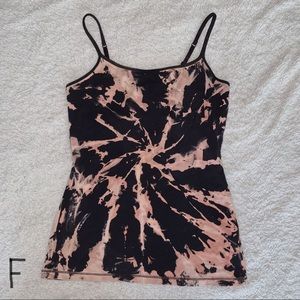 Hand acid washed tank top